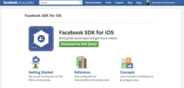 Library ของ Facebook SDK 3.0 ตัวใหม่