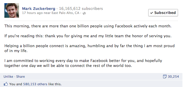 CEO ของ Facebook อย่าง Mark Zuckerberg