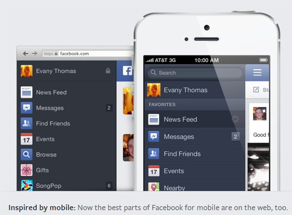See the same clean look wherever you use Facebook — on mobile, tablet, or web.