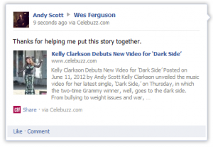 ลอง Mention เพื่อนบน facebook ของเราลงไปครับ