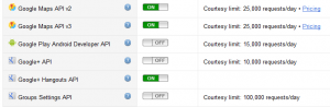 เปิดการใช้ APIs ของ Hangout