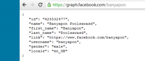 โครงสร้างของชุดข้อมูล Open Graph API