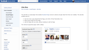สร้าง Like Box