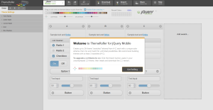เข้าไปที่หน้าเว็บไซต์ http://jquerymobile.com/themeroller/
