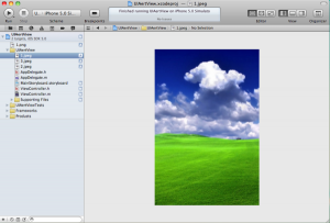 เลือกภาพมาใช้กับแอพพลิเคชัน