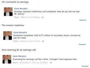 ในภาพเป็นการตอบ Facebook ของ Morphis นะจ๊ะหา Twitter ไม่เจอ