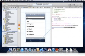 ลากเชื่อมโยง UI ไปวางที่ Code ก็สร้างตัวแปร Outlet ได้