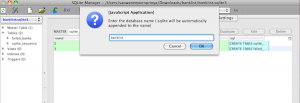 สร้าง Database ใหม่