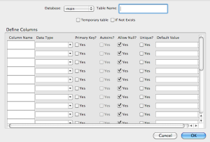 สร้าง Table ใน Database ขึ้นมาได้