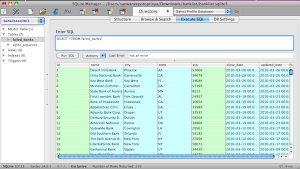 หากมีข้อมูลอยู่แล้วสามารถใช้คำสั่ง SQL Execute ได้
