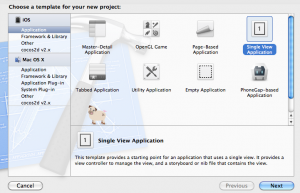 ทำการ New Project ใหม่ขึ้นมาเป็น Single View Application