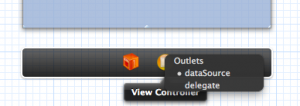 เชื่อม dataSource และ delegate ตัว UITableView ให้เสร็จ