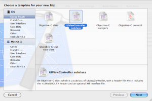 เพิ่มไฟล์ใหม่เป็น UIViewController subclass