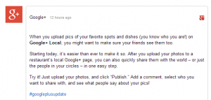 Here’s what Google had to say about it: