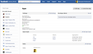 ไปที่ http://developers.facebook.com