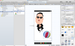 ปรับขนาด และ จัดตำแหน่งในหน้า ViewController