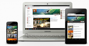 YouTube One Channel บน Device ที่แตกต่าง