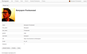Sociogram แอพพลิเคชันสำหรับนักพัฒนาที่สนใจศึกษา Facebook SDK และ Graph API