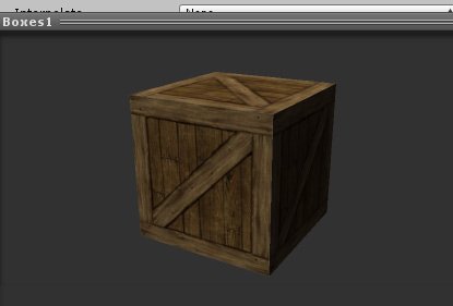 สร้าง GameObject แบบ cube มา 2 ตัวชื่อ "Boxes1" และ "Boxes2"